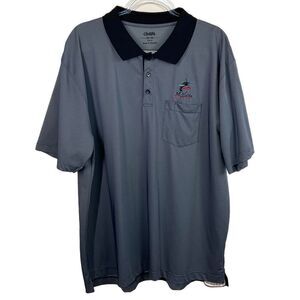Cintas Blue Miami Marlins Pocket Polo Shirt 2XL